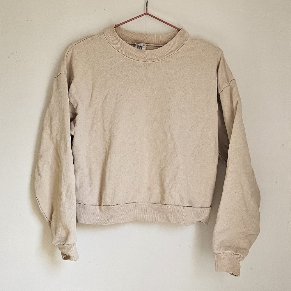 Los Angeles Apparel Beige Crewneck Sweatshirt